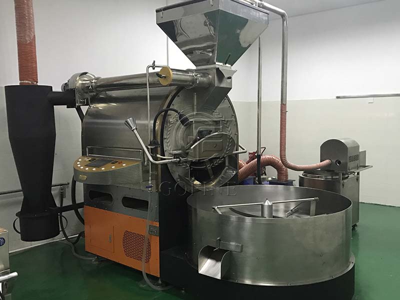 Special roasting equipment for coffee roasting plants