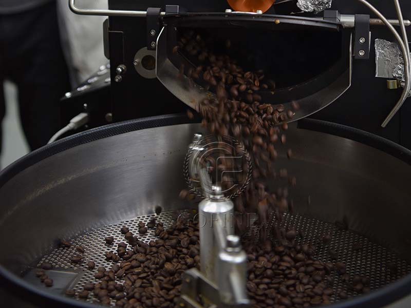 Smart and safe 60kg coffee roaster
