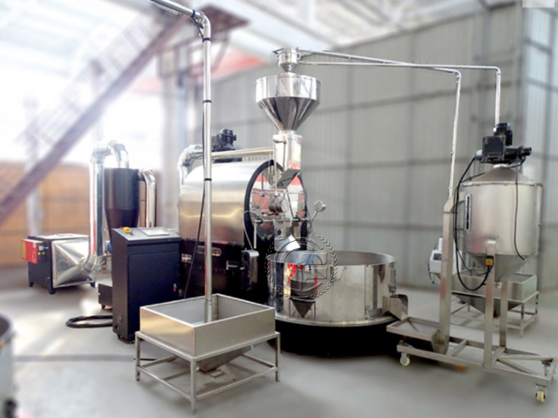 Factory large scale industrial continuous coffee roaster