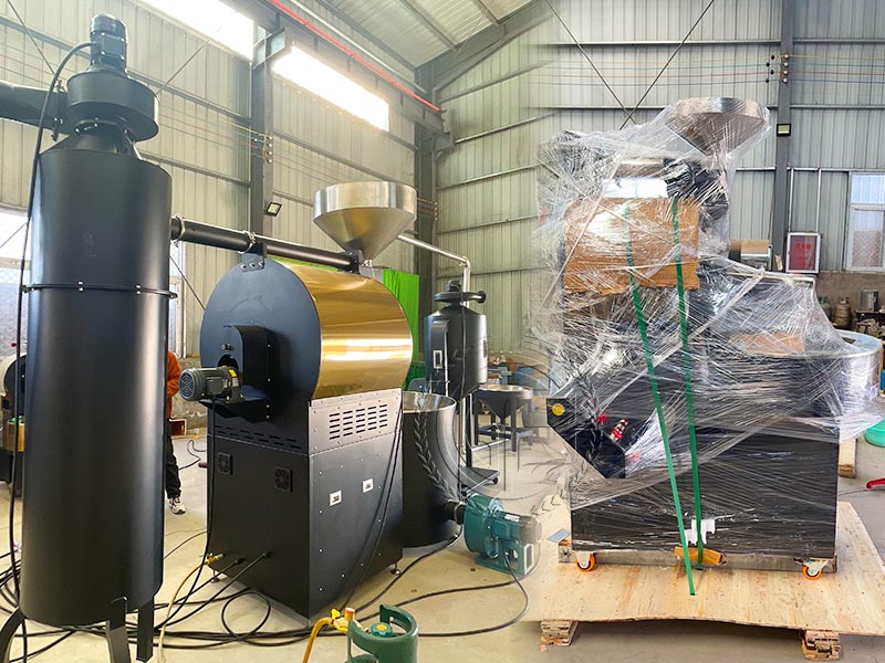 100kg Commercial Coffee Roaster for Ethiopian Customers