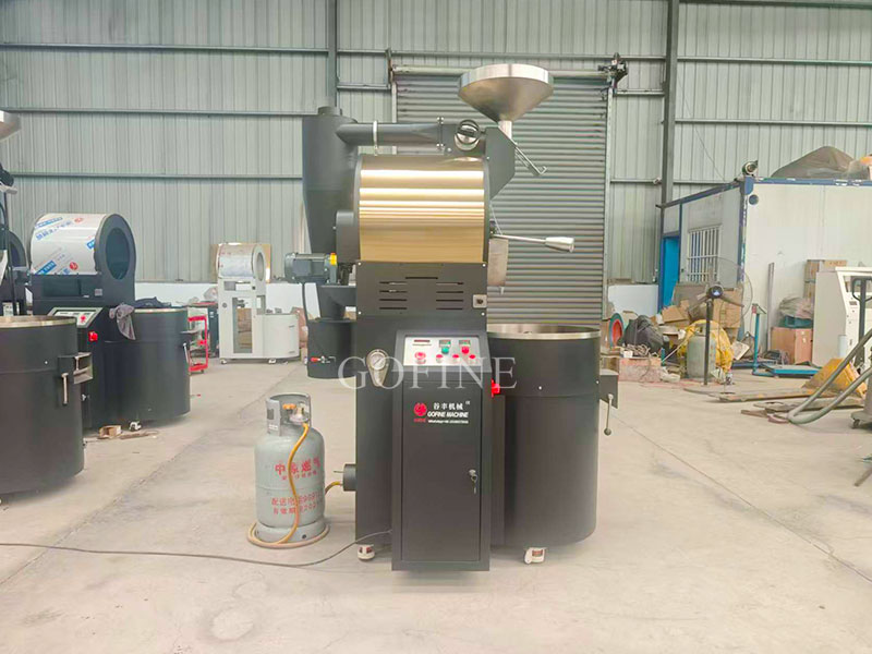 6kg Commercial Gas Coffee Roaster: Double-Walled Drum